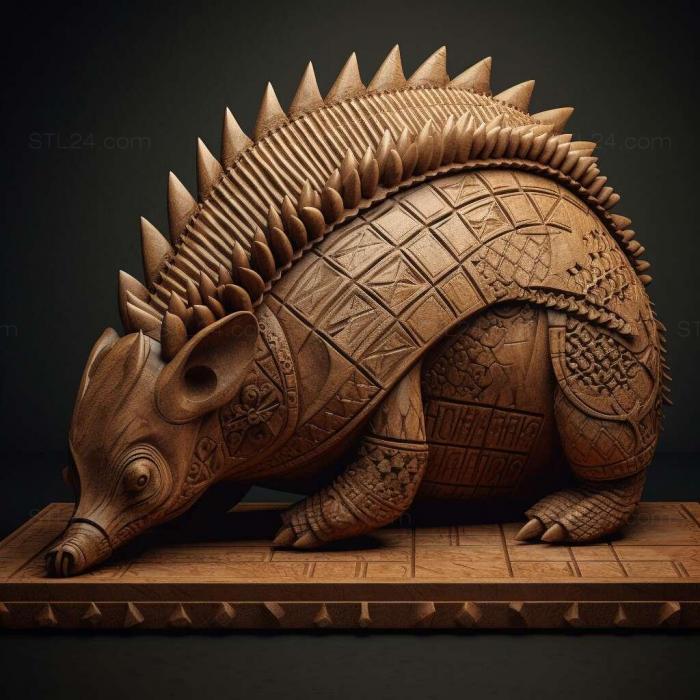 Nature and animals (Armadillo 3, NATURE_3263) 3D models for cnc